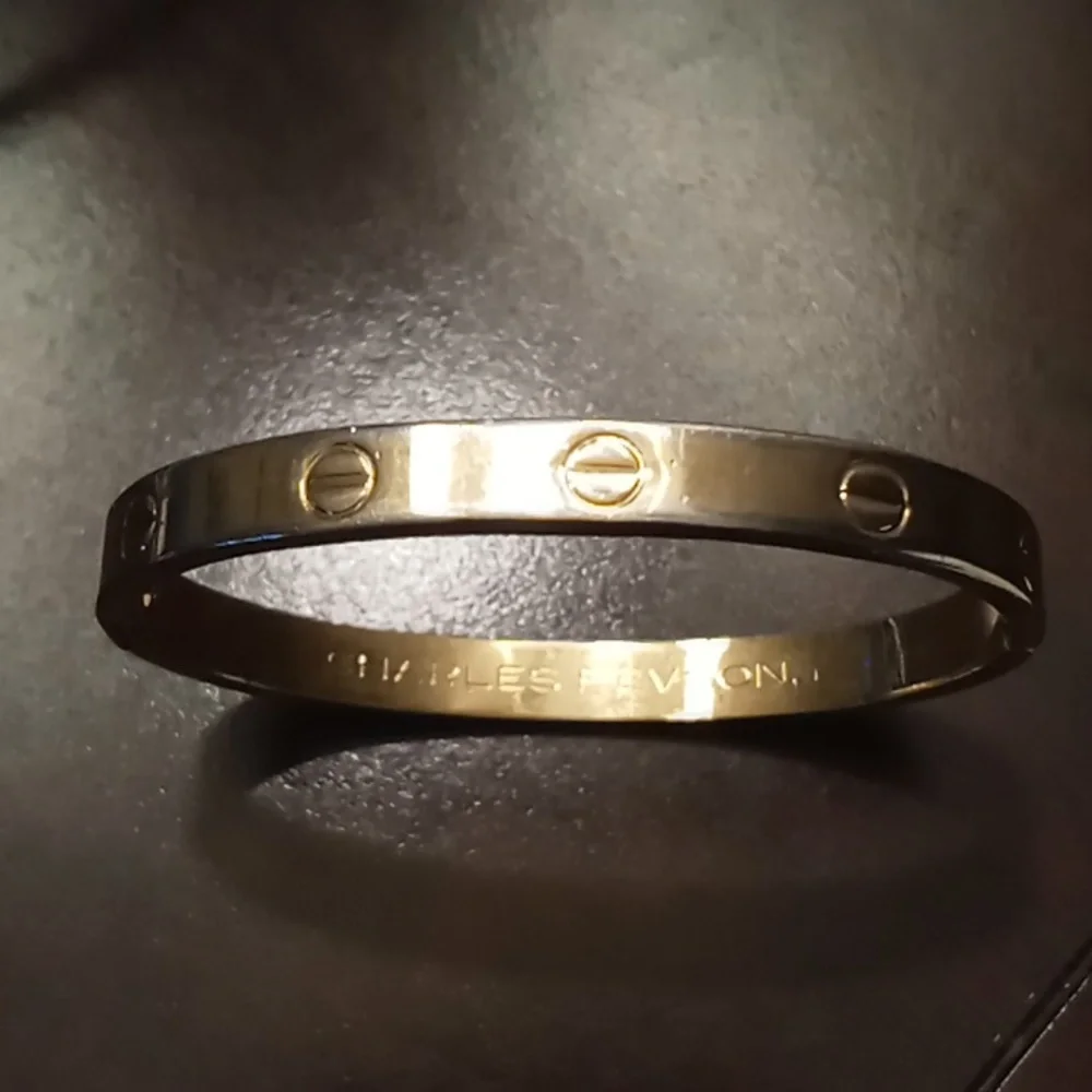 Aldo Cipullo VTG Cartier Vintage 1970 Charles Revson Love Bracelet - Picture 12 of 13